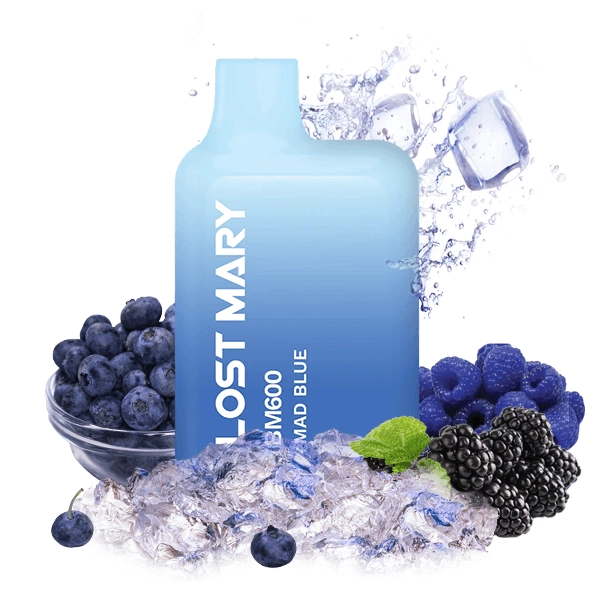 Lost Mary Mad Blue Flavour Lost Mary BM6000 Prefilled Kits 1X5 Compliant –  Delivery Lost Mary Mad Blue Flavor