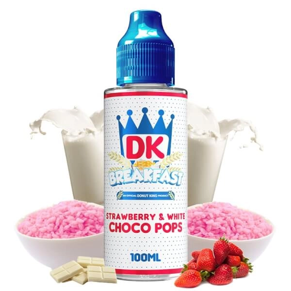 Strawberry And White Choco Pops - DK Breakfast 100ml